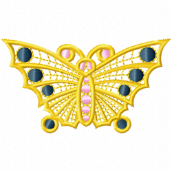 Butterfly Embroidery Design 9